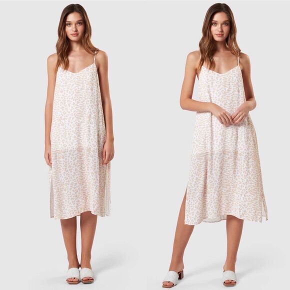 Charlie Holiday Lina Animal Print Midi Slip Dress XS - Picture 3 of 8